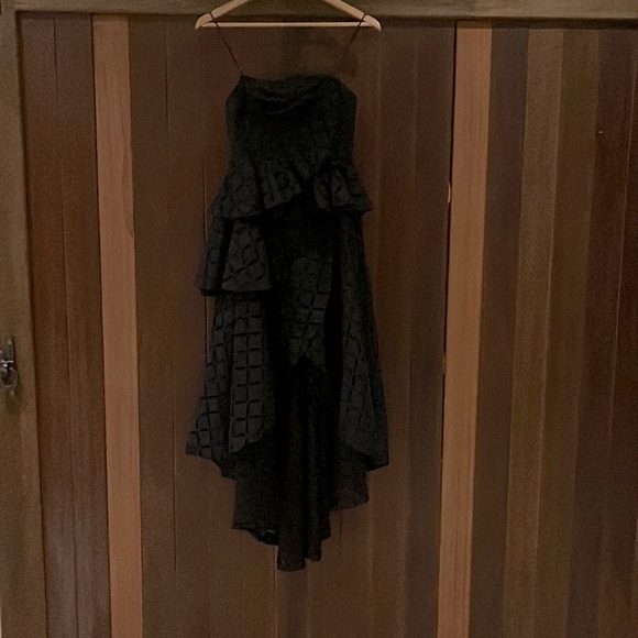 Thurley “Dark Arts” Tiered Midi Dress in Black - Picture 6 of 11